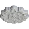 Ekena Millwork Emery Leaf Ceiling Medallion, Hand-Painted Frost, 7 5/8"OD x 1"P CM07EMFRF